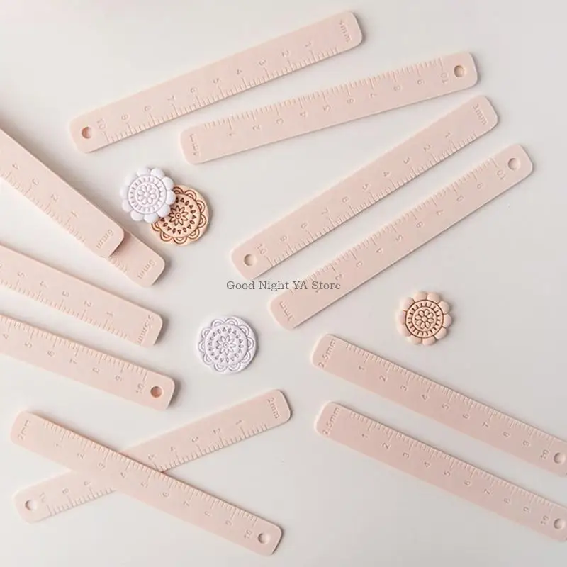 Plastic Clay Thickness Ruler For Soft Clay Jewelry Creation And Craft Activities