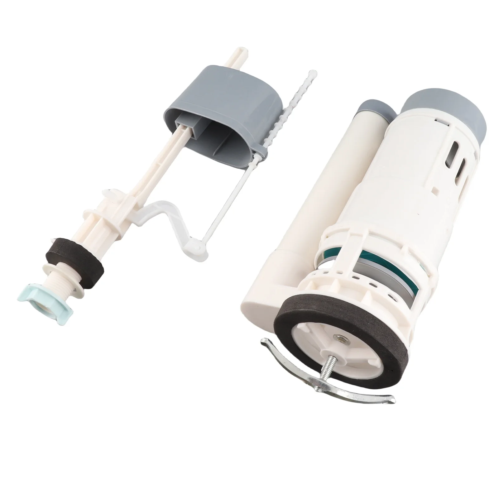 20cm Toilet Replacement Water Tank Flush Valves Fill Valve with Push Button Universal Water Saving Toilet Repair Kit