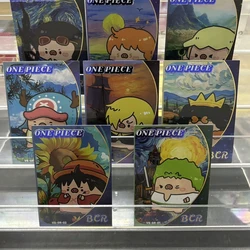 Anime One Piece Luffy Nami Zoro Sanji Chopper Robin Usopp Brook Collectible Cards Christmas Birthday Gifts Children's Toys