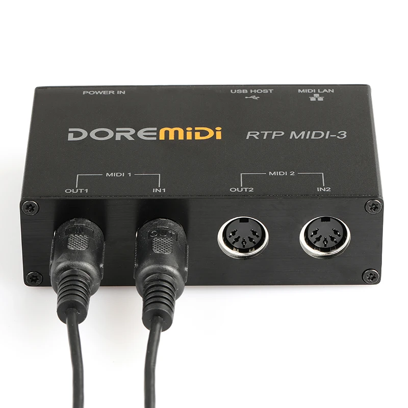 DOREMiDi USB & MIDI Netzwerk Box Gateway für MIDI Geräte Standard Ethernet RTP-MIDI Interface