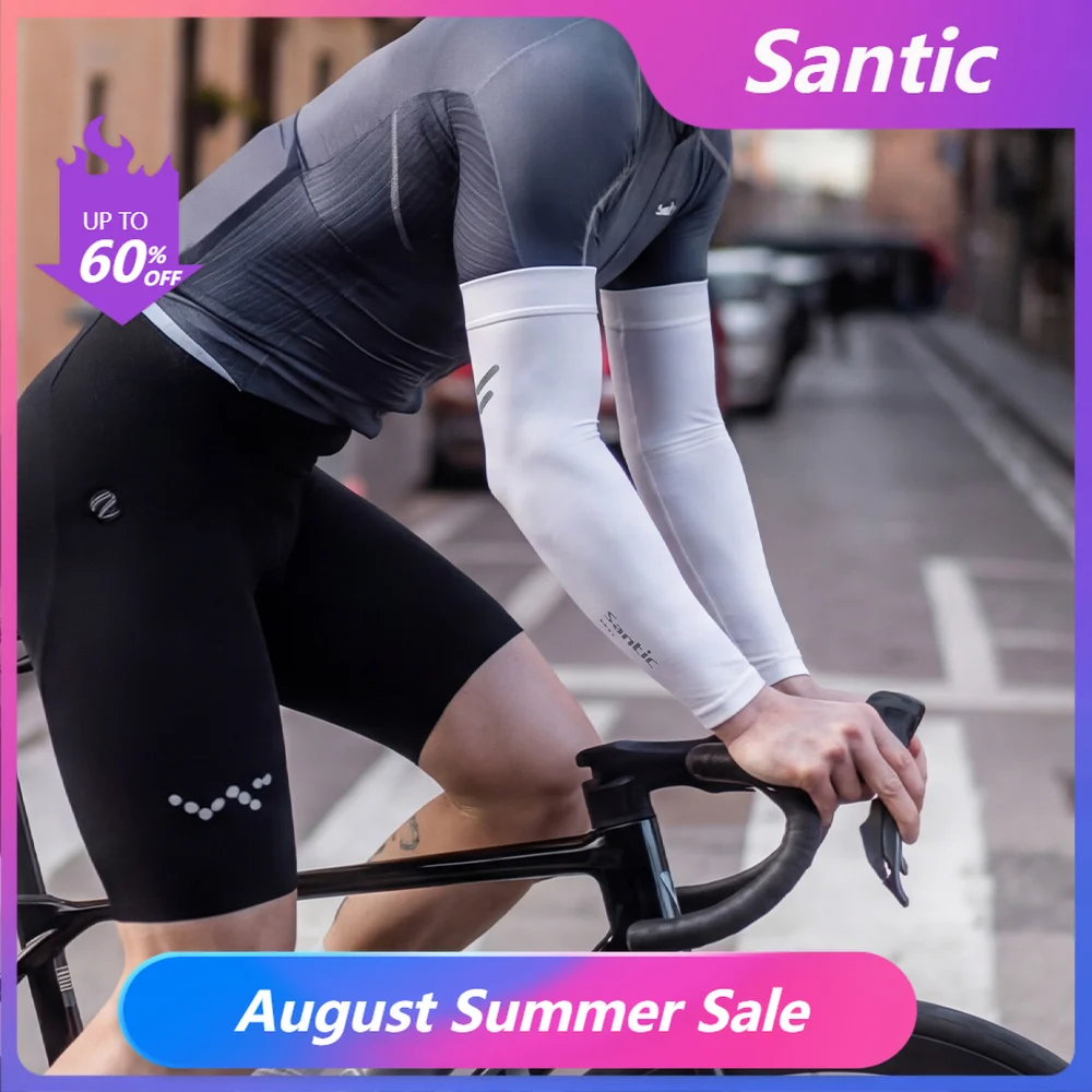Manga Ciclismo Santic UV Resfriamento Reflexiva
