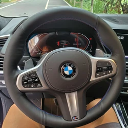 Custom Car Steering Wheel Cover 100% Fit For BMW M Sport G30 G31 G32 G20 G21 X3 G01 X4 G02 X5 G05 G14 G15 G16 Car Accessories