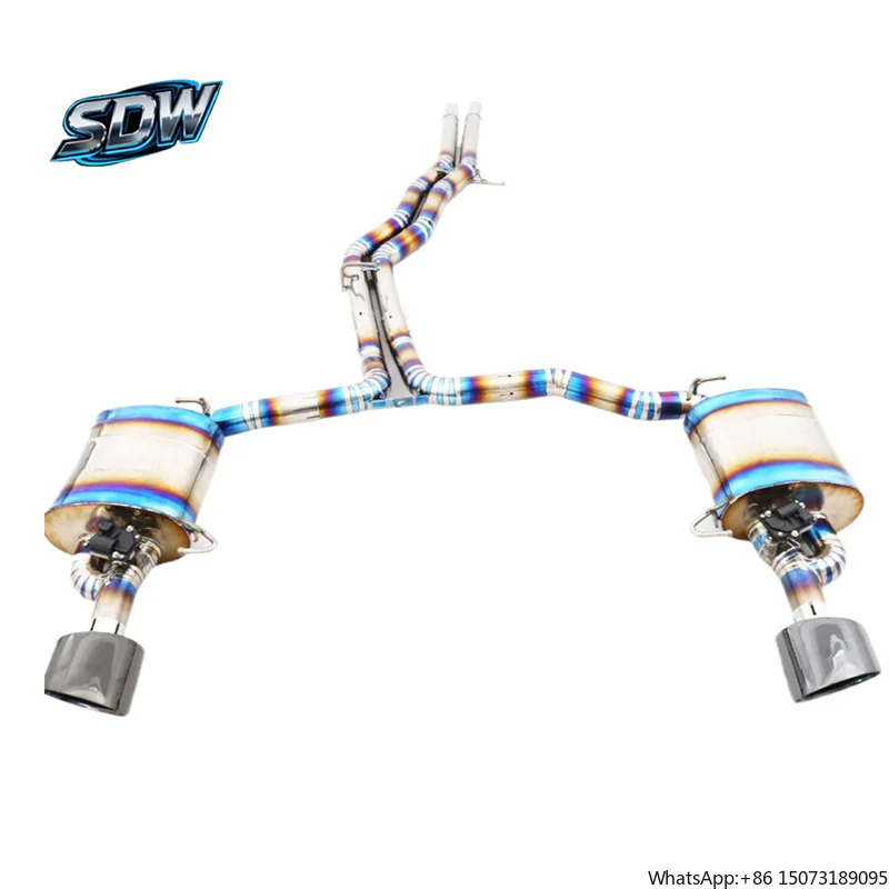 Stainless Steel Mirror Polished Modified Catback Exhaust Pipe  A3 A6 A7 Q5 Q7 Q8 SQ5 SQ8 RS7 RS Q8 Tts Mk2 SUV Sport Sound
