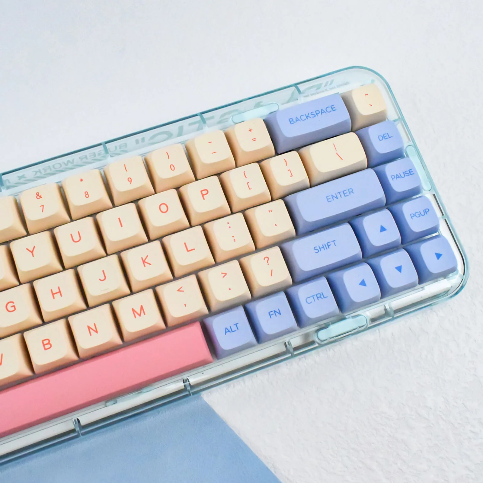 132 Keys XDA Profile Marshmallow Keycaps PBT Dye Sublimation For MX Switch Fit 61/64/68/87/96/104/108 Keyboard Korean Key Caps