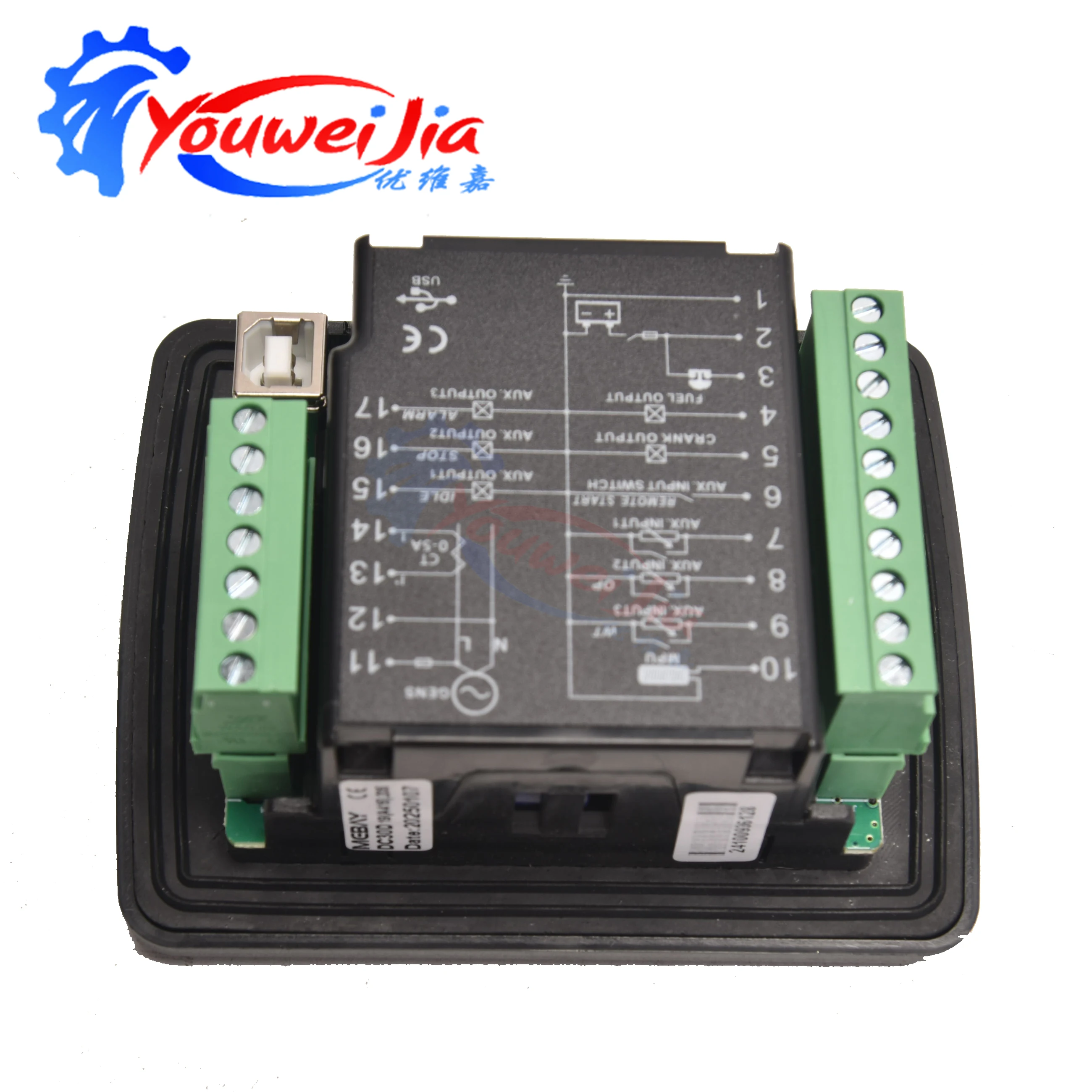 Mebay-DC30D Small Diesel Genset Controller Panel Generator, USB Programmable, PC Connection, DC30D