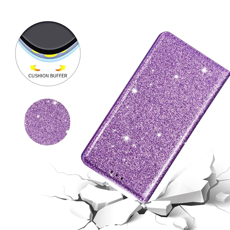 Glitter Wallet Flip Leather Case For Samsung Galaxy S23 Ultra S22 Ultra S21 FE S20 FE S10E S10 Plus S9 S8 Note 20 Ultra 10 Lite