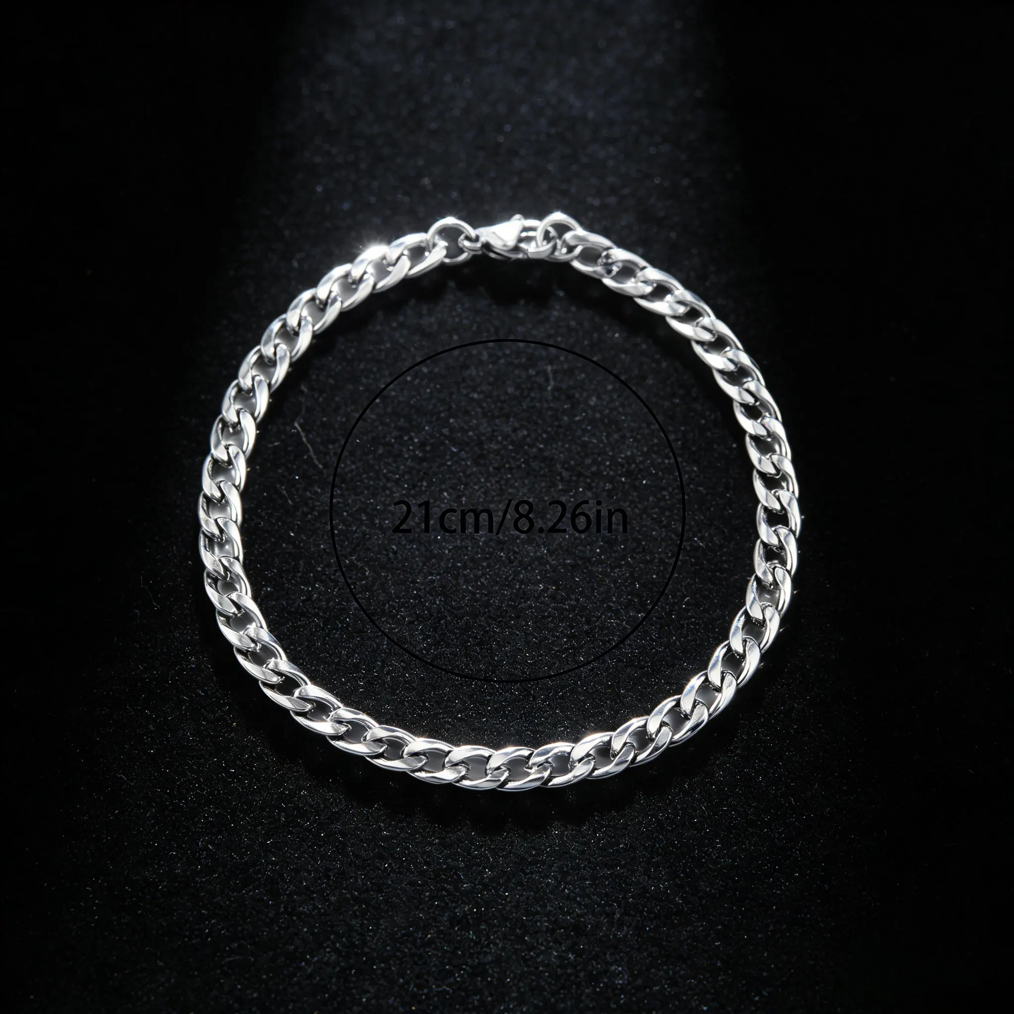 

Stainless Steel Men's Hip-Hop Punk Bracelet Durable Trendy Jewelry for Parties & Gifts