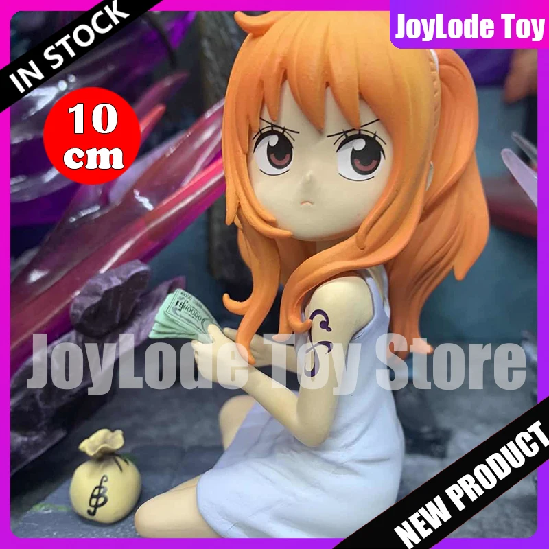 

New 10cm Nami ONE PIECE Anime Figures Q Version Cute Nami Figure Pvc Statue Collection Model Desktop Decoration Toys Gifts