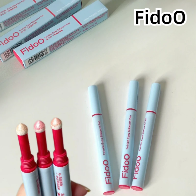 

Fidoo Cosmetic Eyeshadow Highlighter Pen Eye Corner Brightening Stick Eyeliner Lying Silkworm Pearl Glitter MultiFunction Makeup