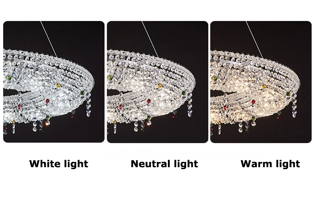 Home K9 Crystal Collection Round Rectangular Chandelier