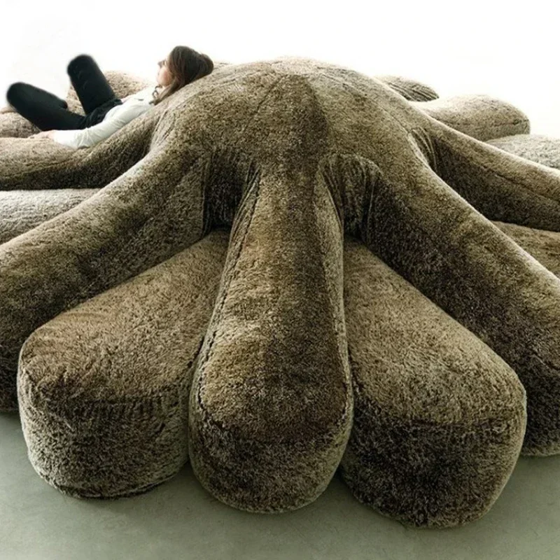 Italian-Style Light Luxury Fabric Sofa Designer Special-Shaped Creative Animal Shape Octopus Starfish Lazy Sofa Living Room