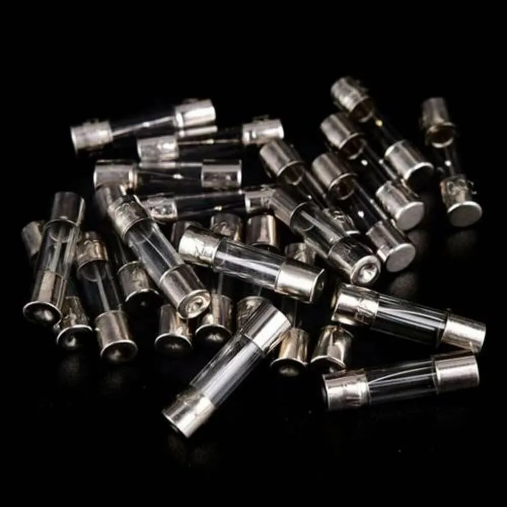 100 Stück 5x20mm Schnellverschmelzende Glasrohr-Sicherungen Sortiertes Set Ampere 0,2A 0,5A 1A 2A 3A 5A 8A 10A 15A 20A 250V mit Aufbewahrungsbox – Detail 6