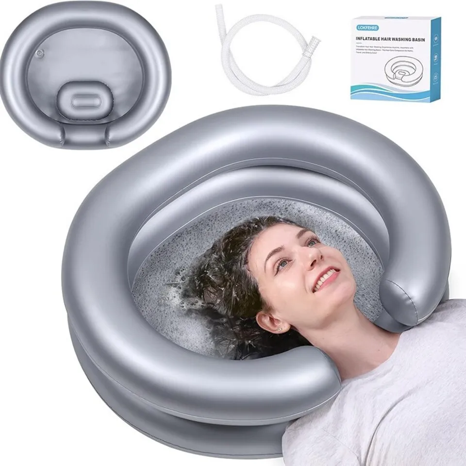 Portable Baby Bathtub Portable Wash Basin Foldable Hair Washing Sink Newborn Travel Home Shampooing Patient Care Pregnant Women