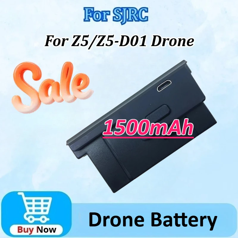 Recentemente Aggiornato 7.4V 1500mAh per SJRC Z5 per SJR/C Z5 Batteria Z5-D01 Lipo Batteria Drone RC Quadcopter Pezzi di Ricambio