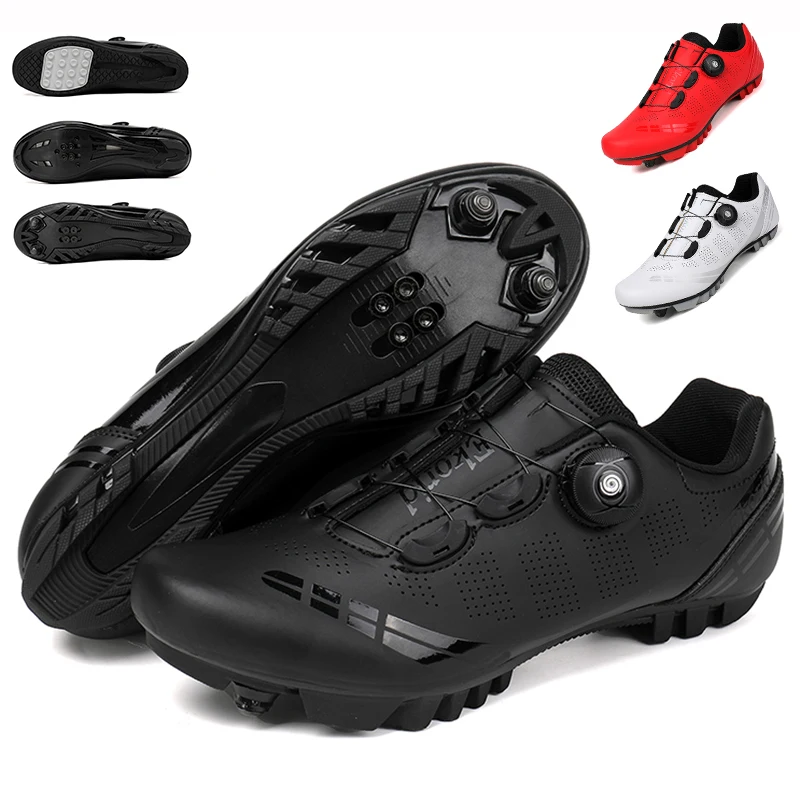 Unisex Cycling Shoes Speed Competitive Cycling Shoes SPD Road Bike Lock Shoes Breathable MTB Mountain Off-Road Cycling Shoes