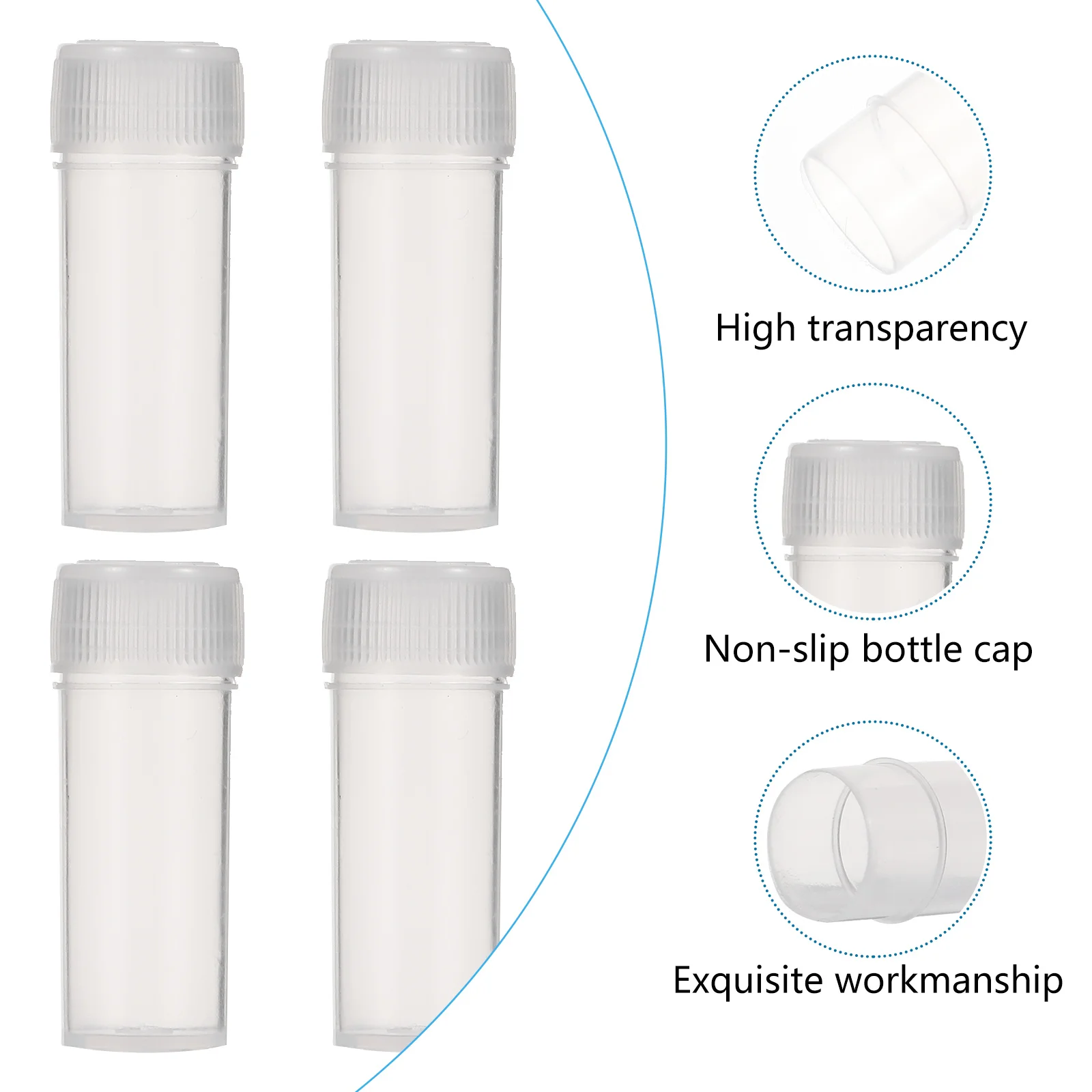 Contenedor de polvo embotellado con aceite, juego de botellas de plástico transparente, contenedores pequeños, maquillaje de viaje