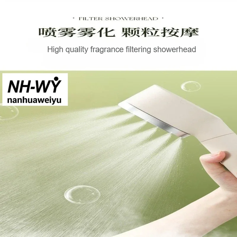 

High Quality Premium ABS Handheld Shower Head 2 Modes Aromatherapy Filtered High Pressure Boost for Bathroom Shower Room
