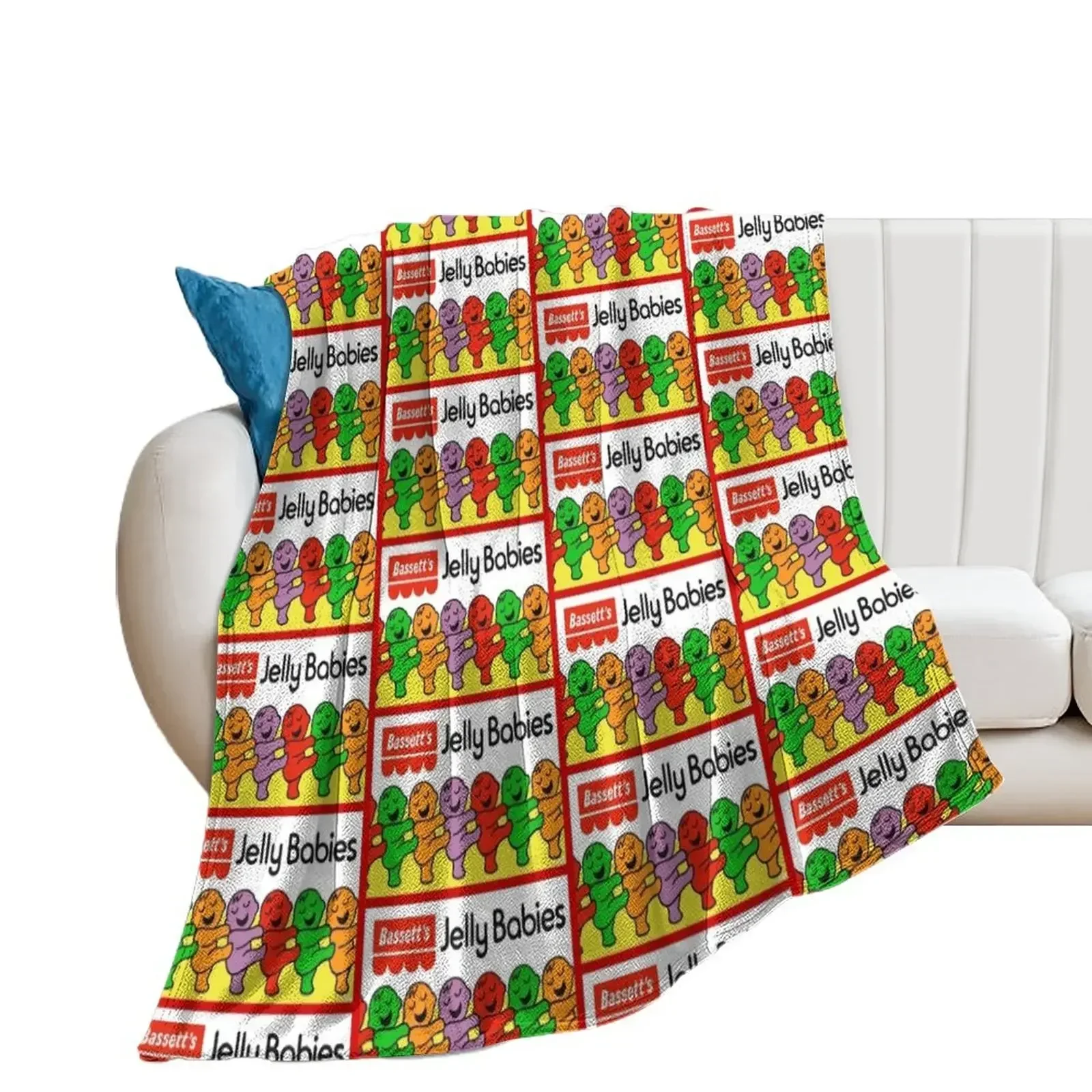 Classic Jelly Babies Throw Blanket Luxury Designer manga Blankets