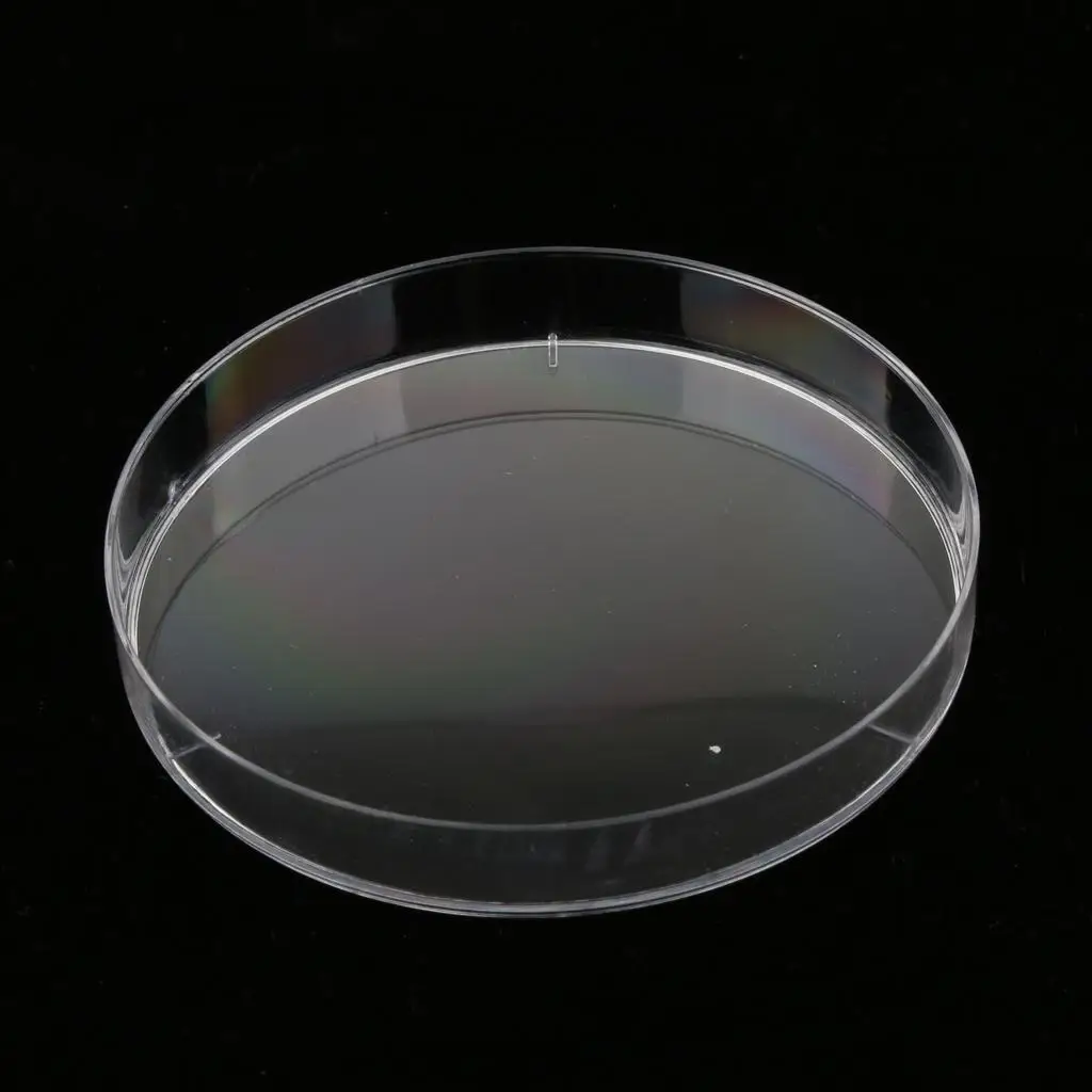 Plastic Vented Sterile Petri Dish Shatter Resistant Clear Laboratory Culture Plate with Lid for School and Home Lab