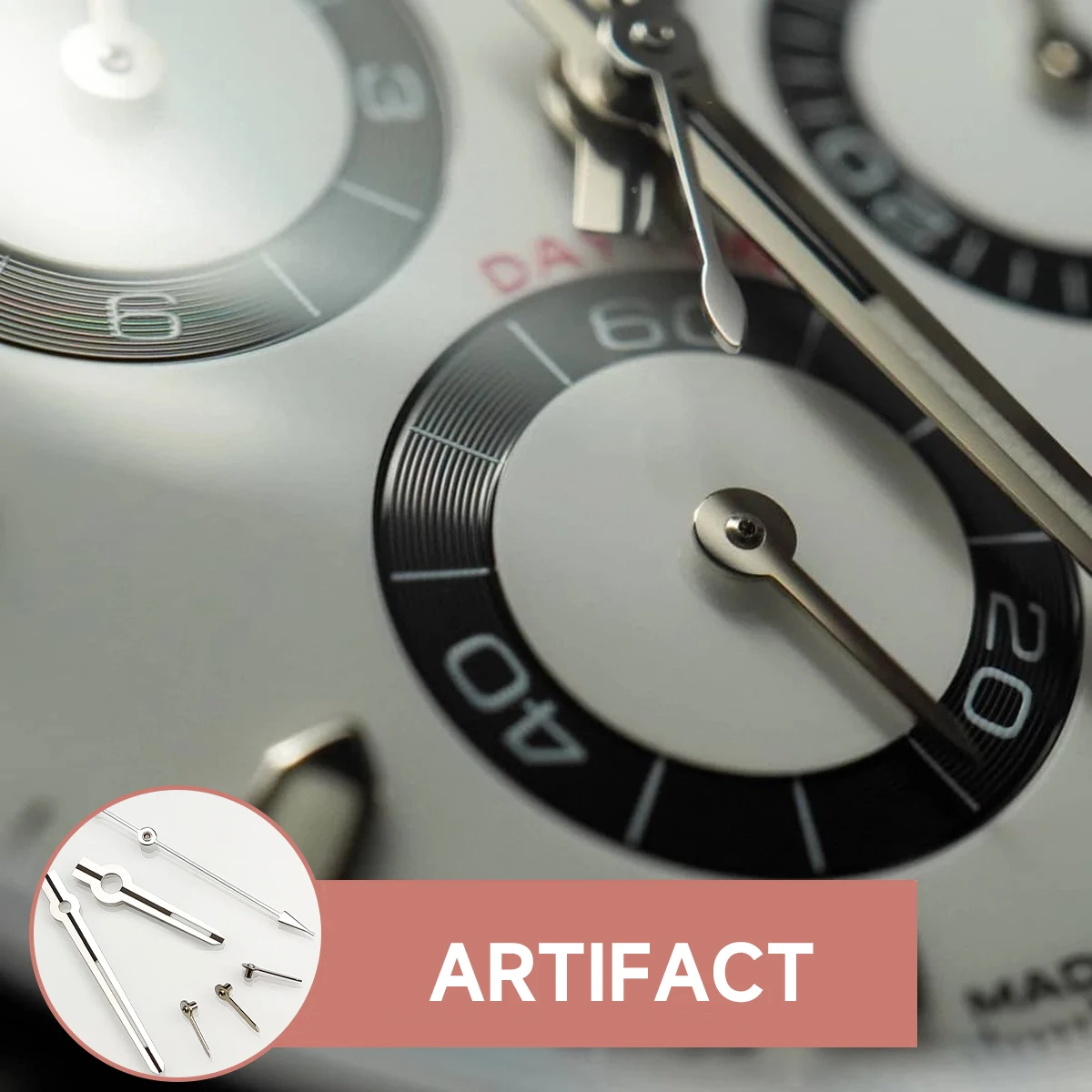 Watch Hands Green Luminous for VK63 Modified Watch Hand Multifunctional Timing Running Seconds for Movement Accessories