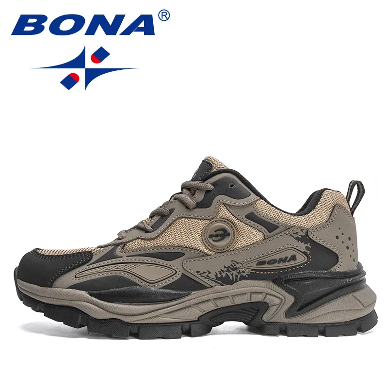 BONA New Designers Running Shoes Men Sneaker Sport Shoes Man Light Casual Anti-skid Walking Jogging Footwear Mansculino