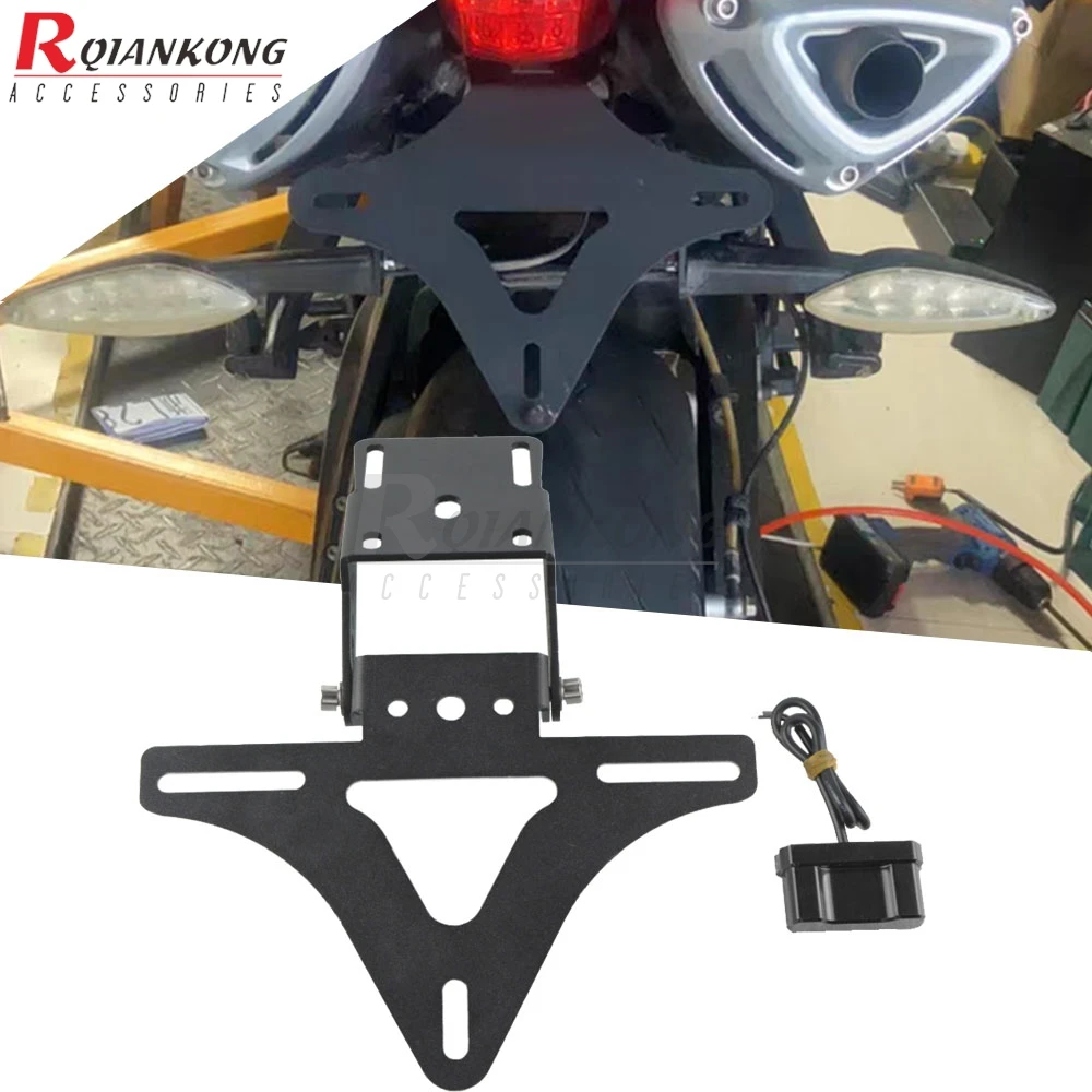 

LED Light Tail Tidy License Plate Holder FOR RC390 rc 390 2017 2018 2019 2020 2021 2022 2023 2024 2025 Moto Rear License Plate