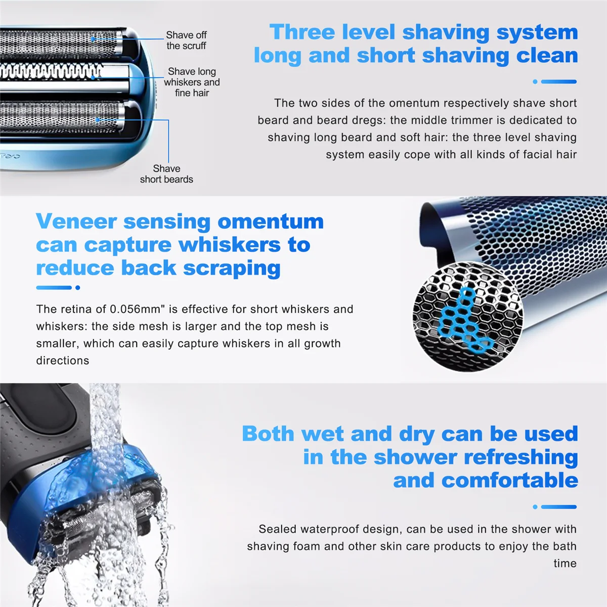 Kepala Pemotong & Foil Alat Cukur Pengganti Baru untuk Alat Cukur Braun 40B CT2S/CT2Cc/CT3Cc/CT4S/CT4Cc/CT5Cc/CT6Cc Pisau Kepala