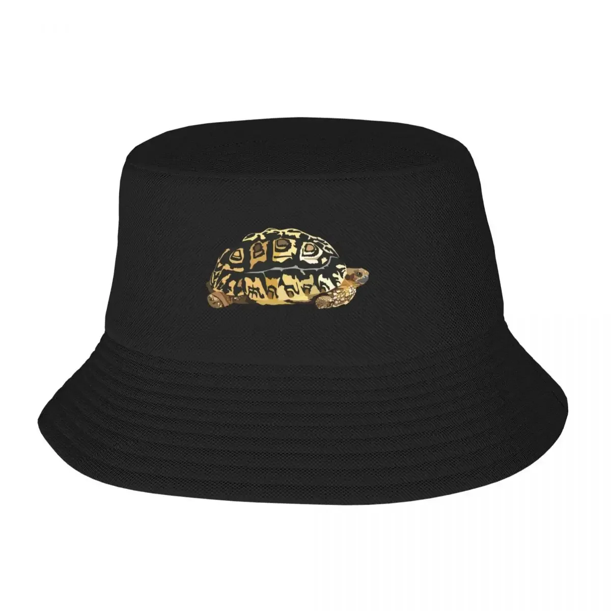 L is for Leopard Tortoise Bucket Hat Dropshipping Sun Cap sun hat Men  Wear Women's