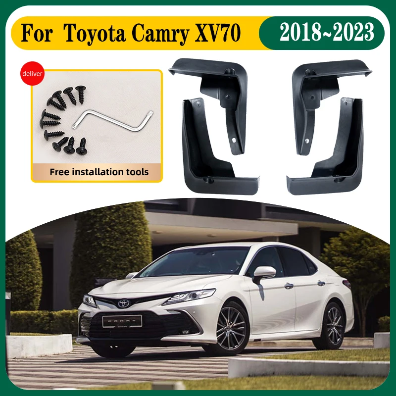 

Автомобильные брызговики для Toyota Camry XV70 2020, автомобильные аксессуары 2018 ~ 2023 2022, автомобильные брызговики, переднее и заднее крыло, аксессуары