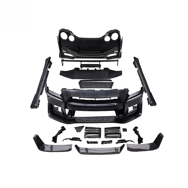 High Quality Z-ART PP & Carbon Body Kit Spoiler For GTR R35 2008+ Tuning