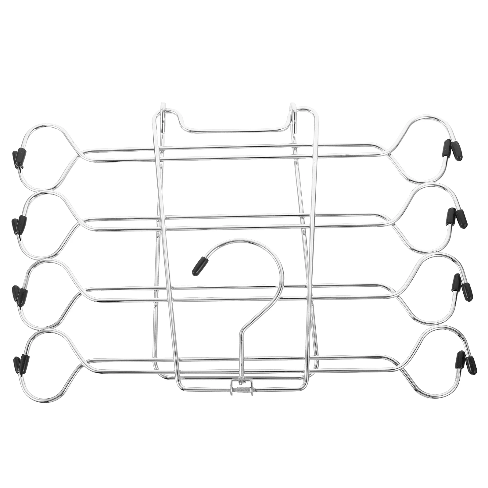 

Multifunctional Hanger Organizer Folding Clothes Rack Black Closet Storage Sock Scarf Pants Bra Organizer Shelf