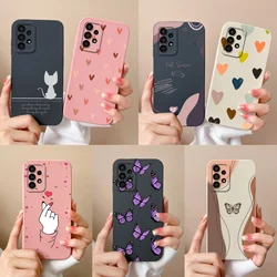 For Samsung Galaxy A13 Case Funny Cute Soft Liquid Silicone Camera Protection Anti Choc Phone Cover For Samsung A 13 4G 5G Funda