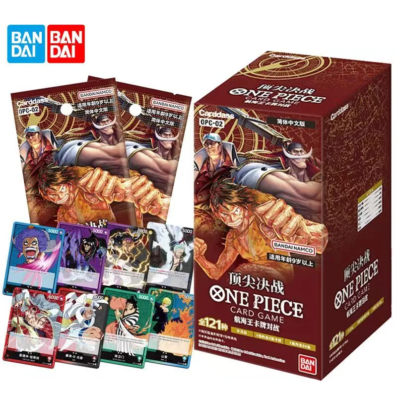 Bandai Original One Piece Game Card OPC-01 02 03 Top Chinese Battle Trading card game Children's Collection Toys