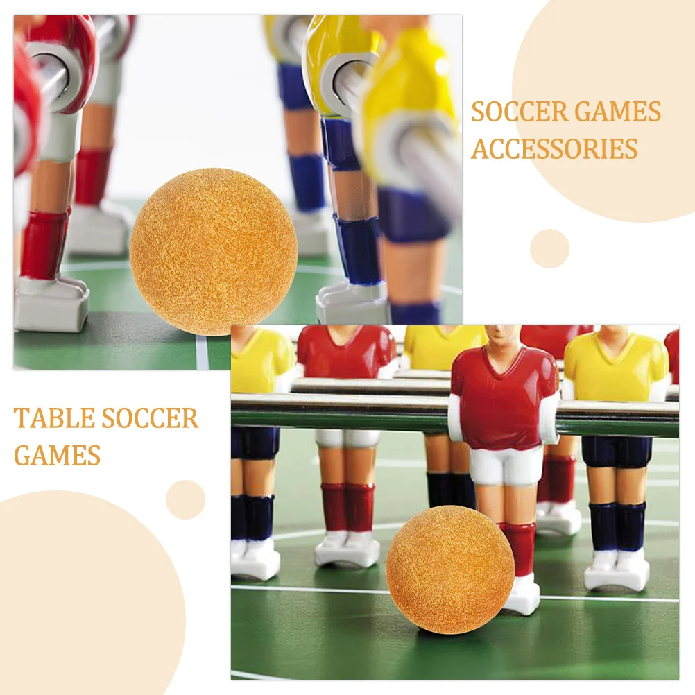 

6Pcs Desktop Soccer Game Balls Replacement Table Foosball Balls Hard Smooth Plastic for Table Football Accessories Fun Indoor