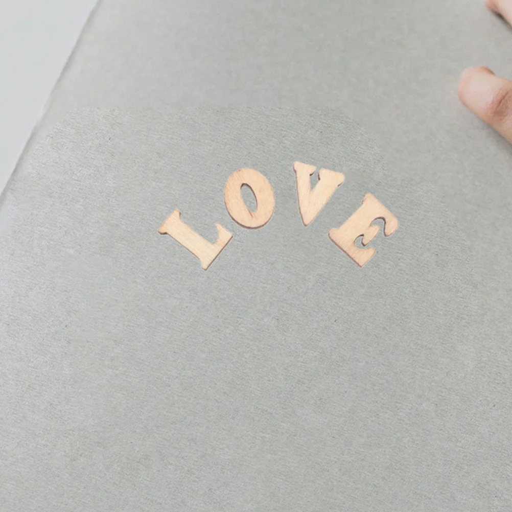 

200Pcs Large Wooden Letter Cutouts Blank Wood Slices for DIY Wall Signs Handmade Decorations Family Craft Fun and Creative