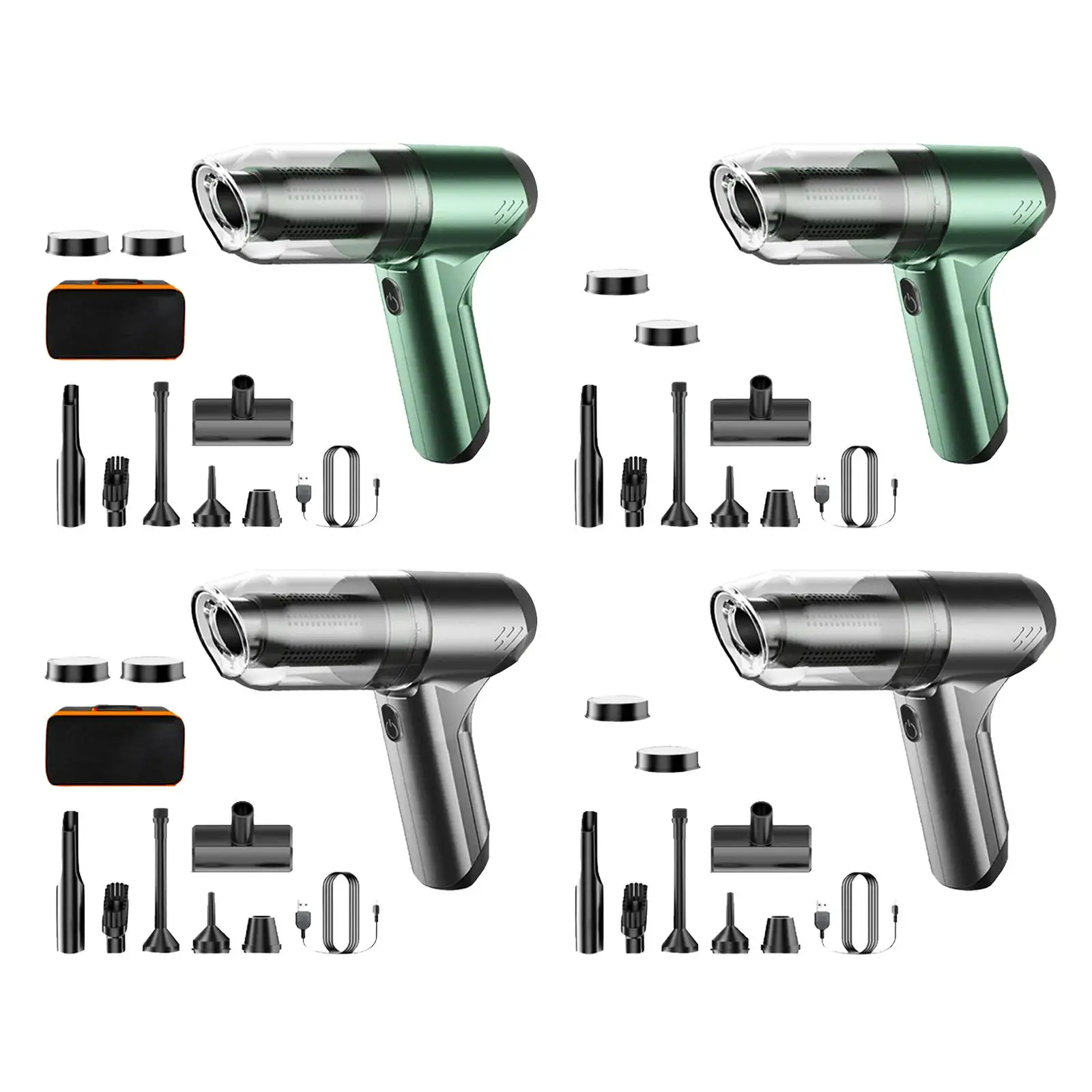 Cordless Handheld Vacuum Compact for Home, Office Small Space Cleaning Hand Held Vacuum with 500ml Dustbin Mini Duster Portable