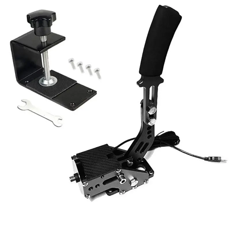

A21E-Game Brake Drift Handbrake Kit USB For PC Steam Fit Most Racing Games Rally SIM Racing Games Handbrake