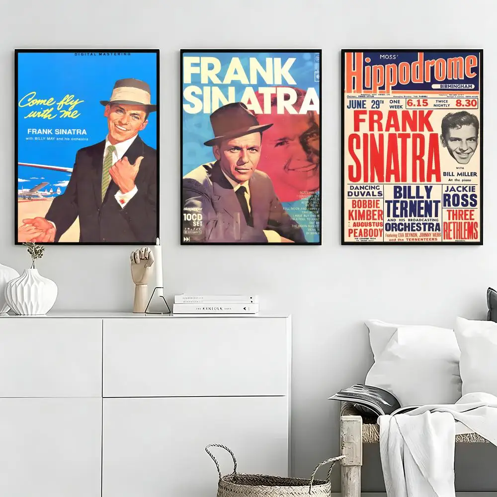 F-Frank Sinatra Poster High-definition  poster stickers, suitable for bedroom, living room, home decoration