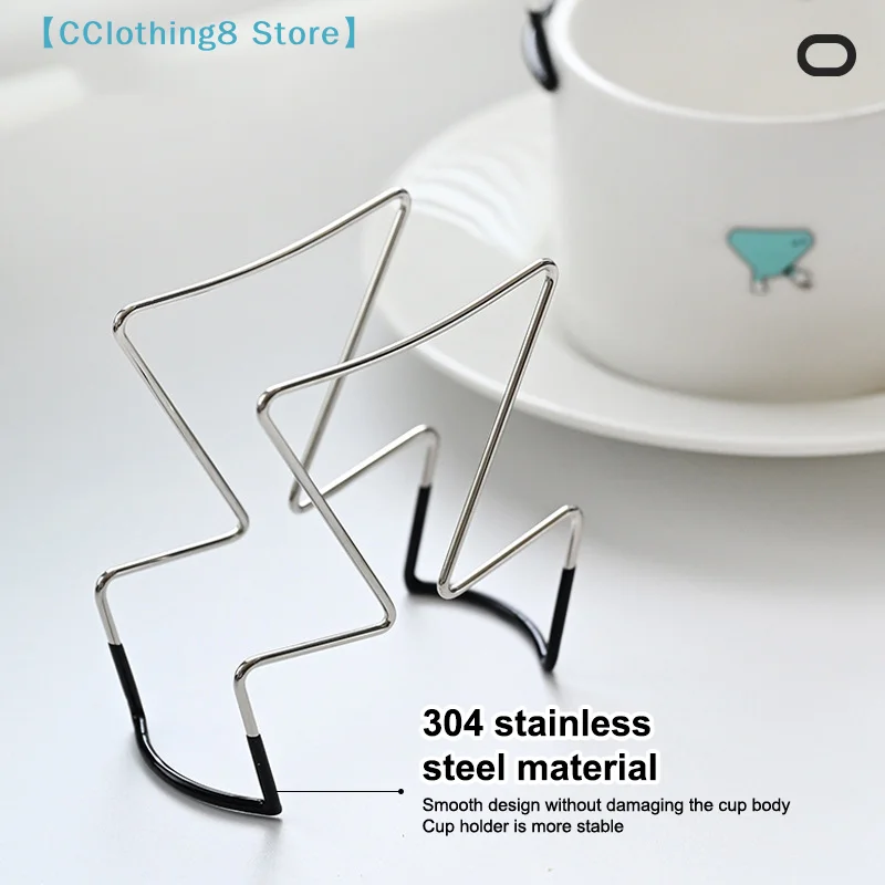 Cafe Drip Bag Holder Stainless Steel Outdoor Japanese Style Hanging Ear Coffee Filter Holder Portable Stand【AliS8】 view 3