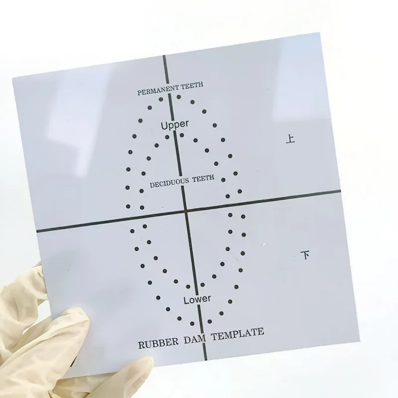 Afdeling tandheelkundige stomatologie Elastiekje Doek Geperforeerde plaat Lokaliseren Retentie Plastic plaat Helder niet-vervagend hulpmiddel