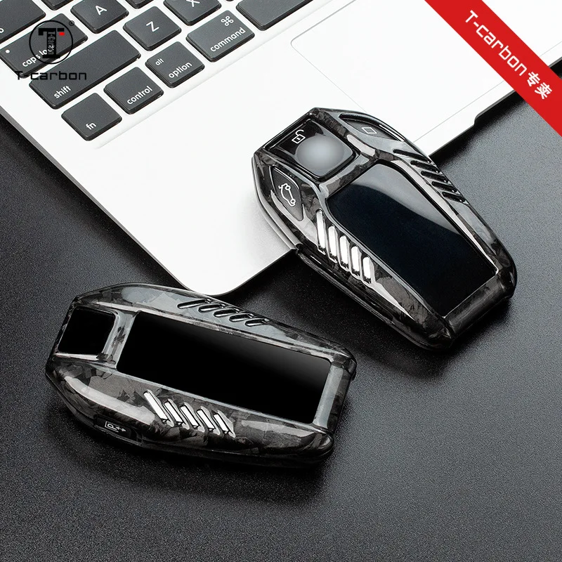 

Аутентичный чехол из углеродного волокна для ключа дисплея BMW | Совместим с серией 5/7. | Защитная крышка корпуса