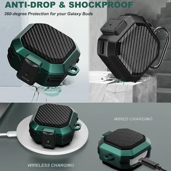 Para samsung galaxy buds pro live fe interruptor fivela armadura à prova de choque capa macia tpu coque para samsung buds 2 pro 2pro funda