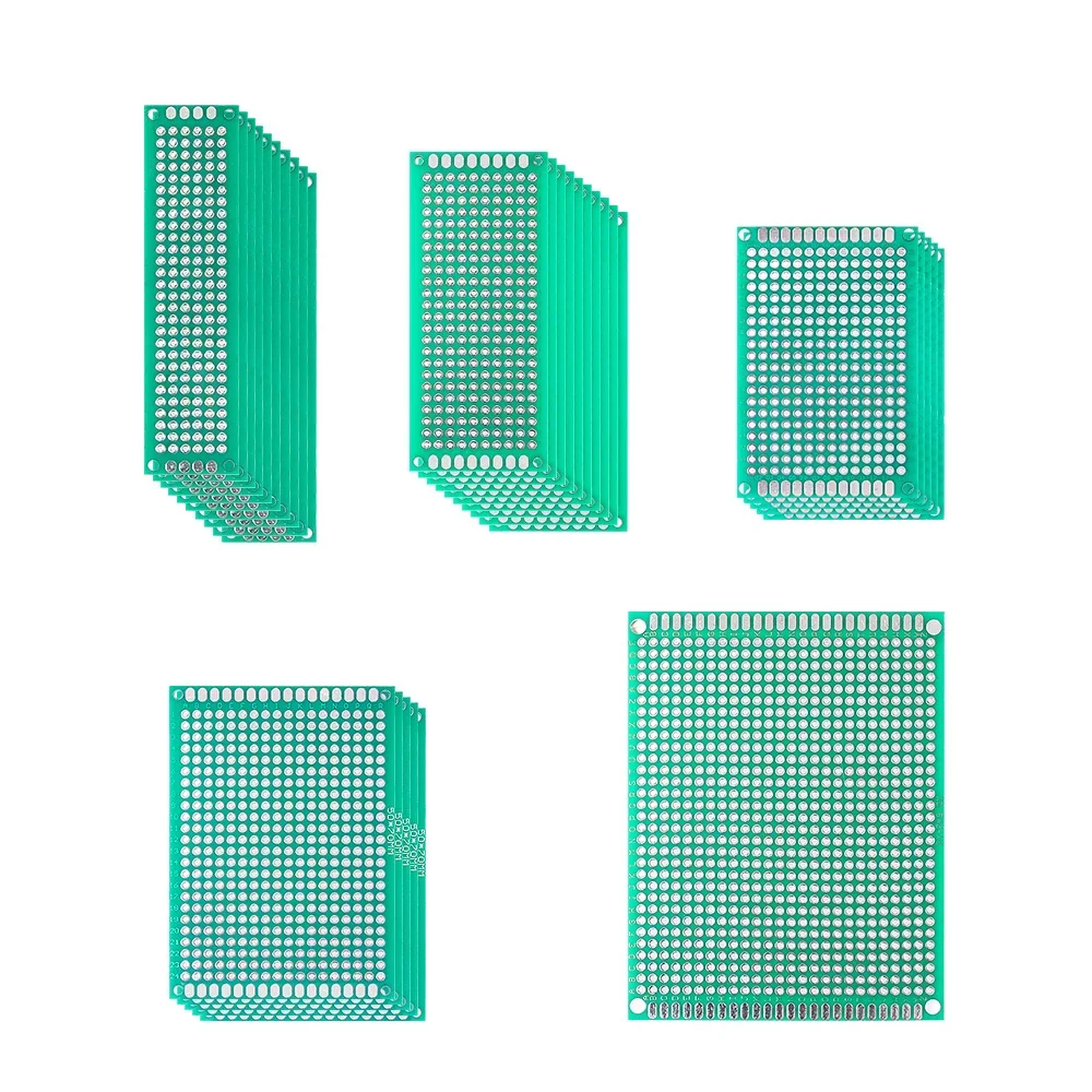 31PCS Double-sided PCB Board Kit 2*8CM 3*7CM 4*6CM 5*7CM 7*9CM Prototype Circuit Board PCB