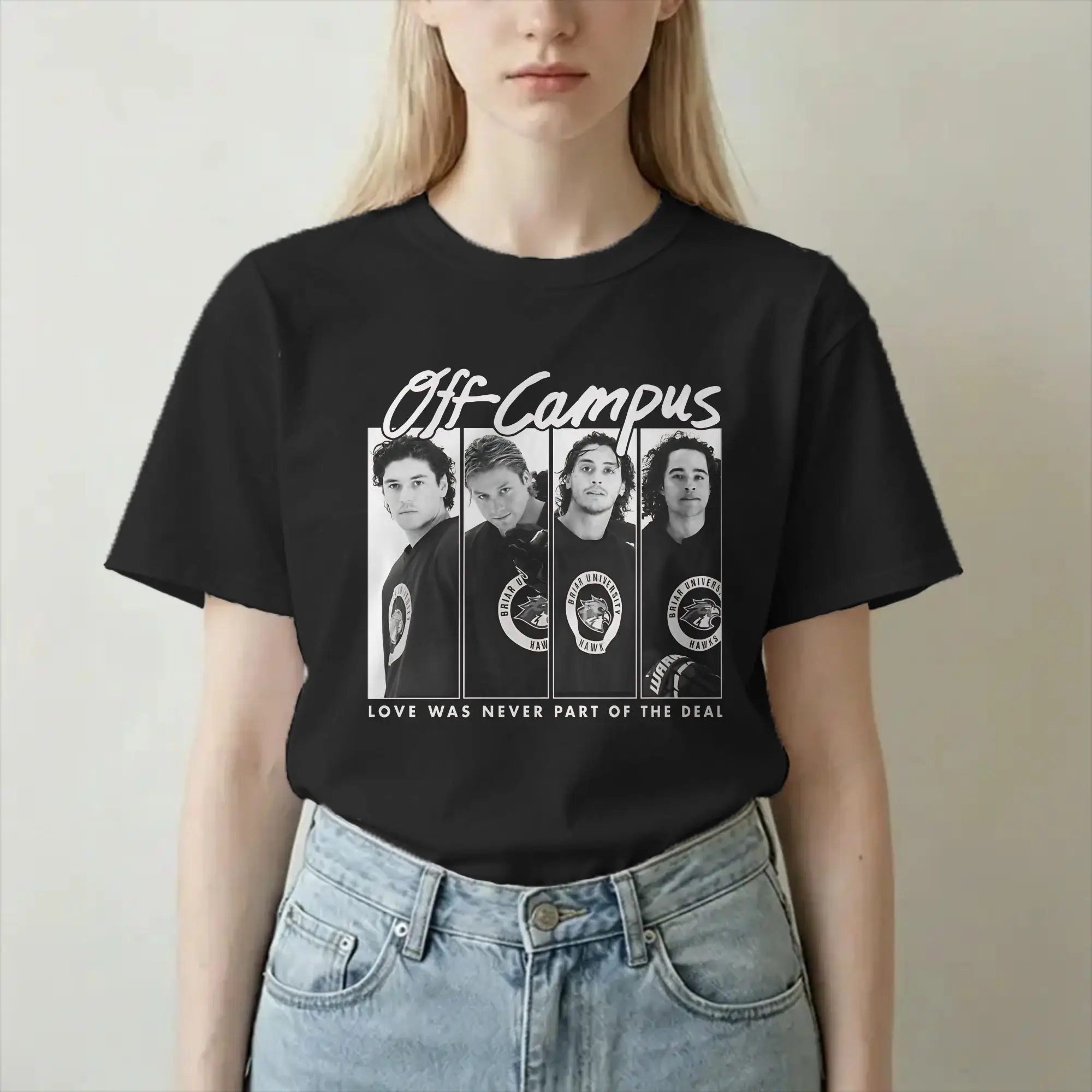 Off Campus Graham Logan Tucker DI  Men Women's T Shirt Tees Short Sleeve Round Collar T-Shirt Pure Cotton Plus Size Clothing