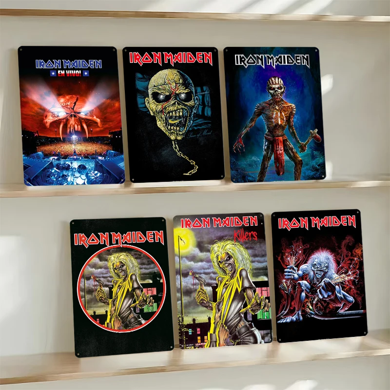 الحديد البكر الملصقات للتخصيص جدار الفن علامة معدنية خمر ريترو القصدير اللوحة للرجل كهف ديكور عناصر مخصصة مكتب الزينة #3