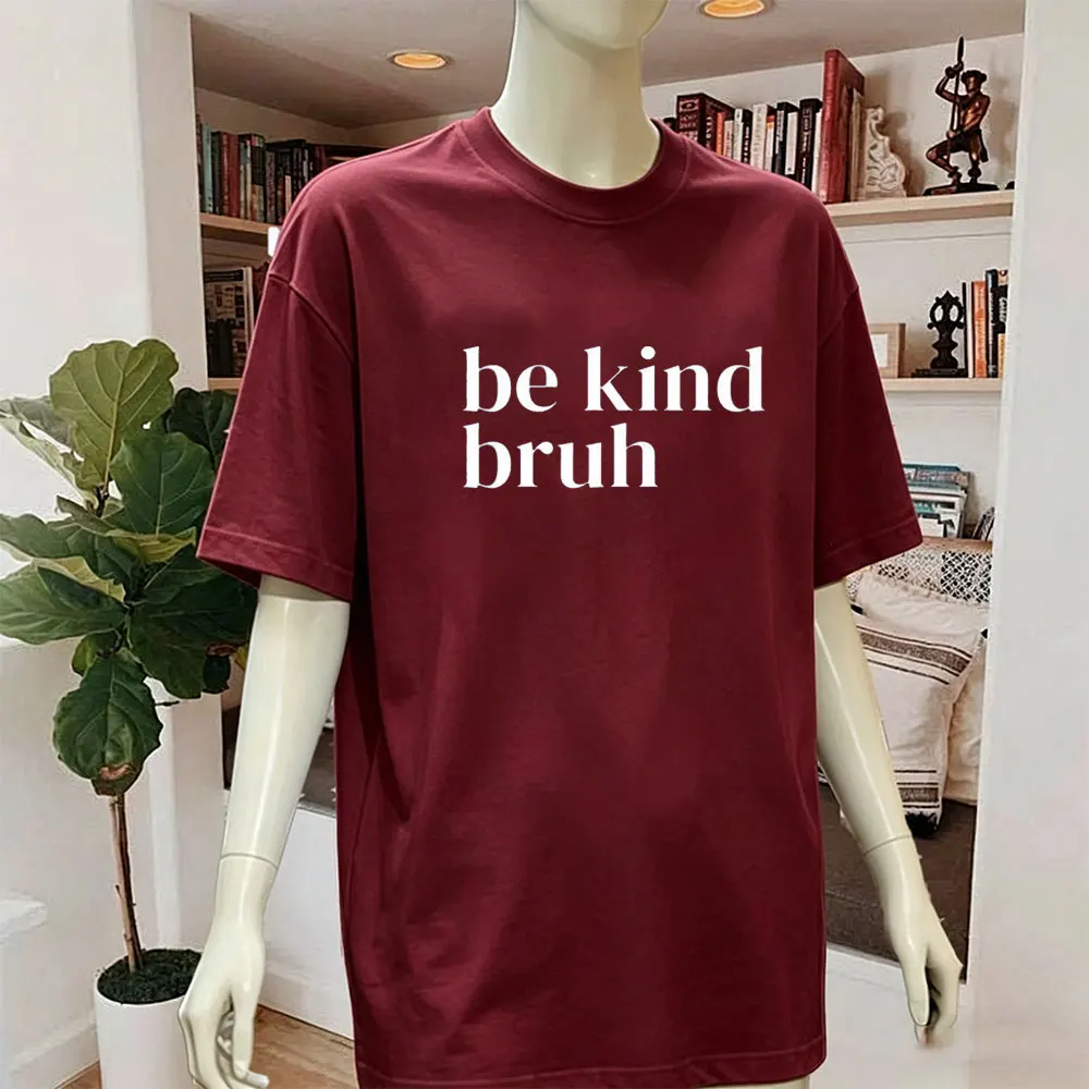 Be Kind Bruh T-Shirt Harmony Day - 21st March Orange Harmony Day Tops Men Everyone Belongs School T-Shirt Kindness Tees