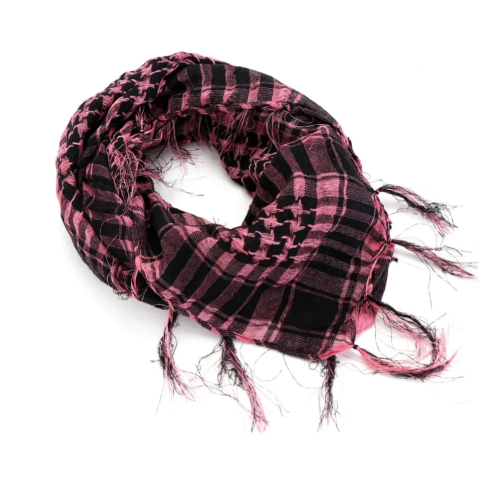 Fashion Summer Women Tactical Arab Scarf Men Fashion Lightweight Hijab Scarf Spring Army Plaid Head Scarf Keep Warm 2024 New