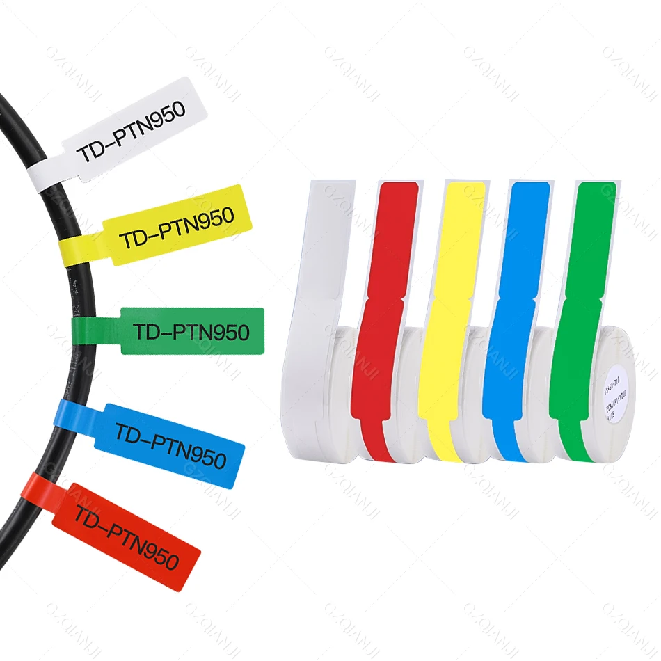 NIIMBOT Cable Label D11 D110 D101 Label Sticker Fiber Wire Network Charging Cable Paper Sticker Adhesive Label Tape Thermal