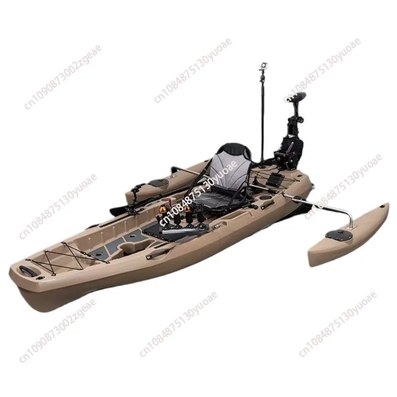 

Single Seat Ocean Fishing Modular Kayak High Quantity Seated Top Sea Single Angler Plastic Boat