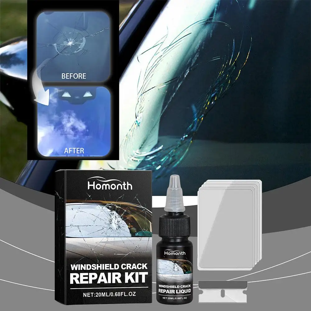 

20ml Windshield Crack Repair Fluid Car Window Repair Resin Curing Glass Scratch Glue Crack Auto Fluid Windscreen Restore DI Z1R0